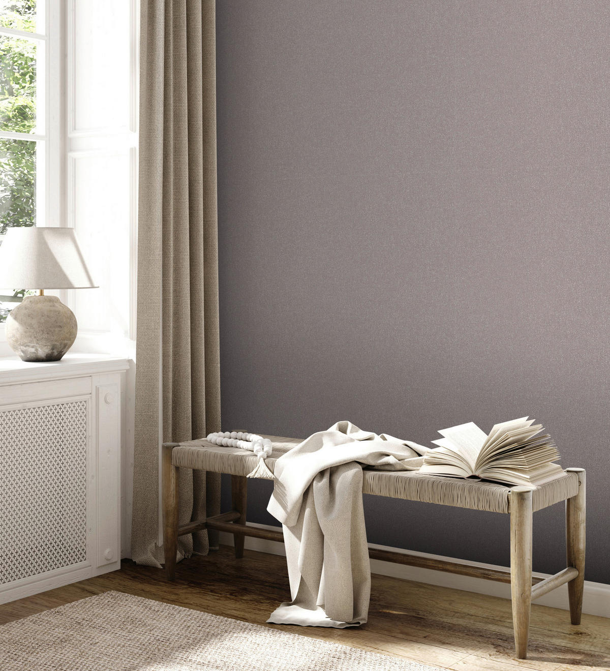 A.S.Creation Vliestapete Terra Uni grau B/L: ca. 53x1005 cm Terra - grau (53,00/1005,00cm) - A.S.Creation