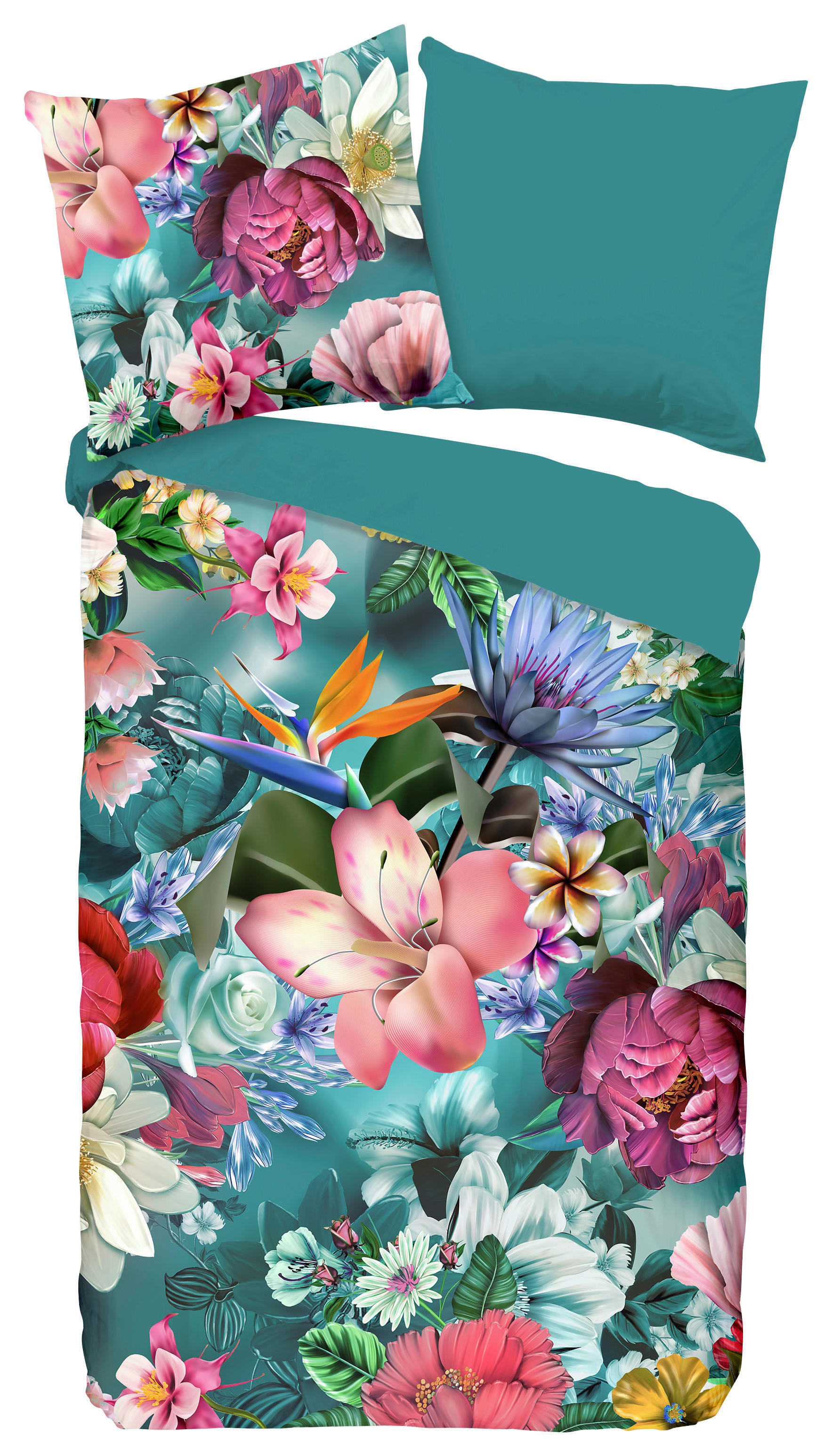 Baumwoll Bettwäsche Tiandra Renforce Tiandra - petrol (155,00/220,00cm) - Good Morning
