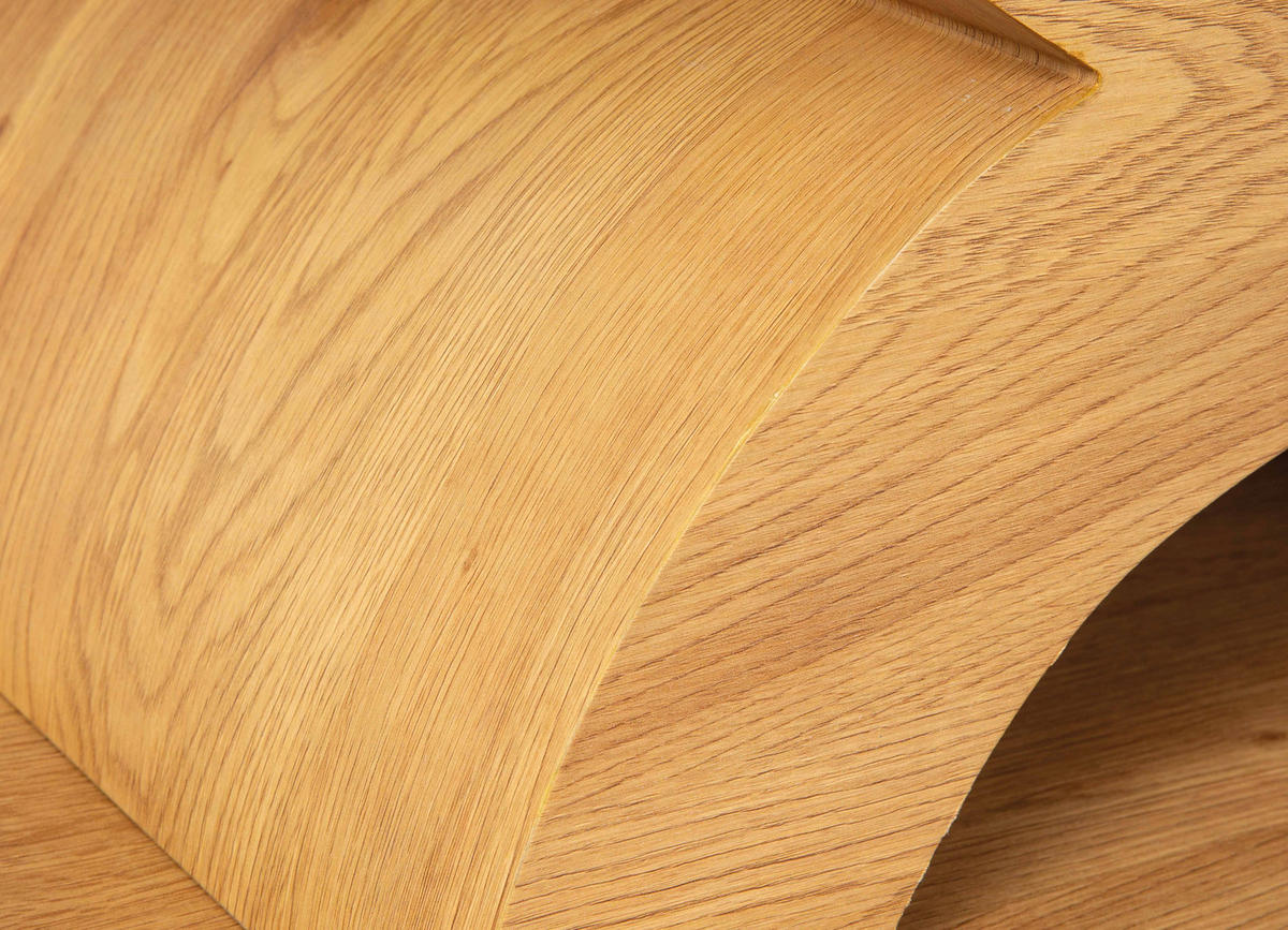 Couchtisch X-Type natur Wildeiche Nachbildung klar B/H/T: ca. 110x45x60 cm X-Type - klar/natur (110,00/45,00/60,00cm) - Inter Link