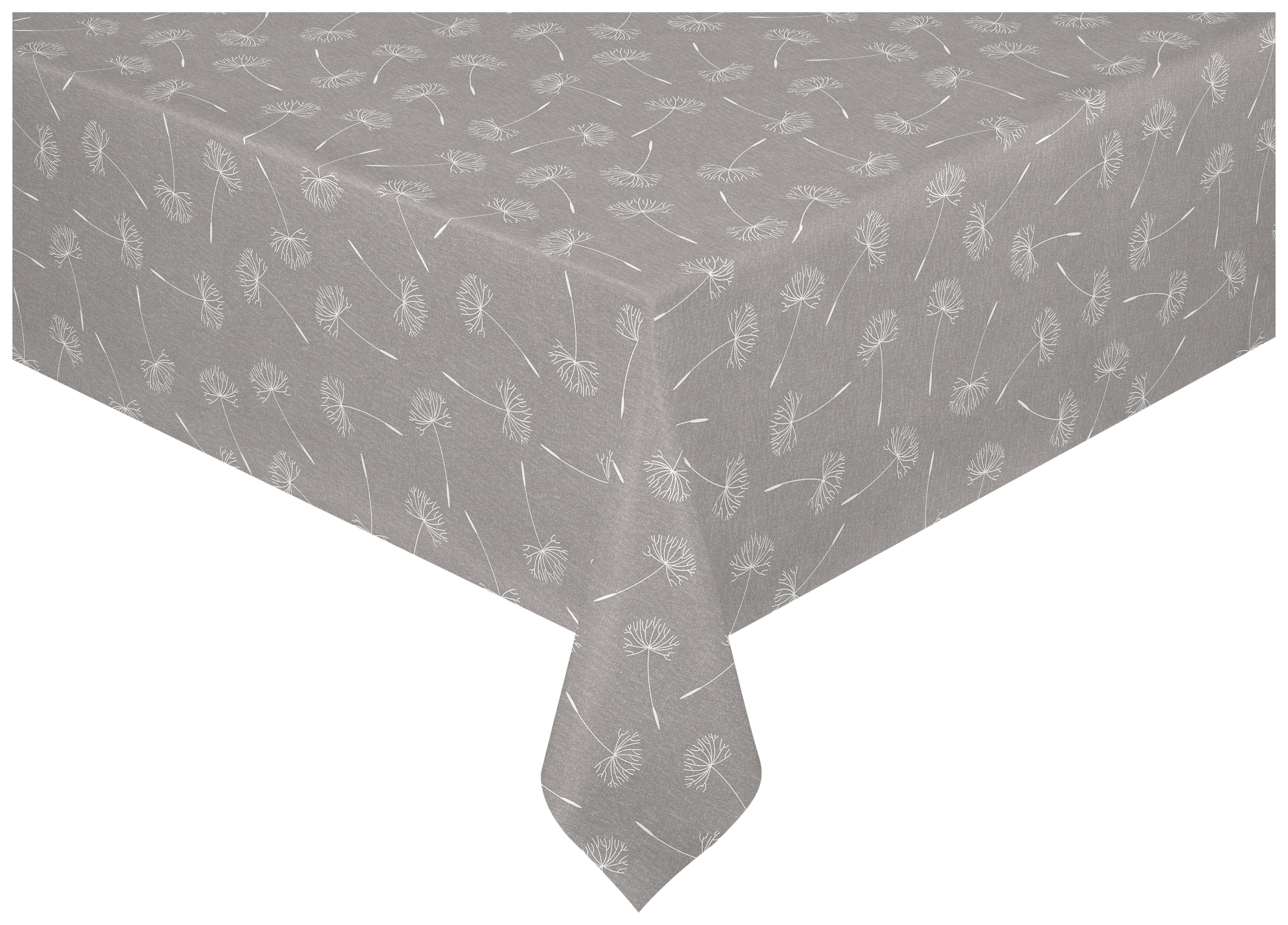 Milano Abwaschbarer Tischbelag Pusteblume silber B: ca. 140 cm Pusteblume - silber (140,00cm) - Milano