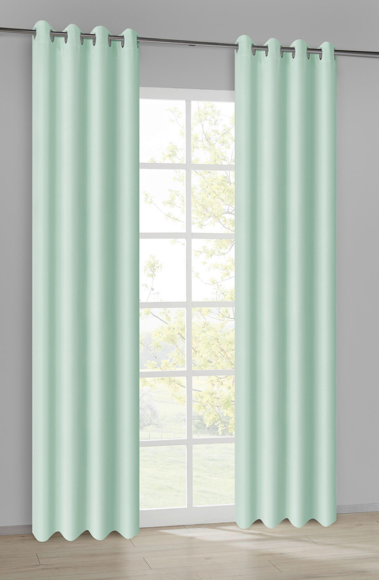 ACUS design collection Ösenvorhang Barnaby salbei B/L: ca. 140x235 cm Barnaby - salbei (140,00/235,00cm) - ACUS design collection