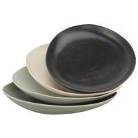 CreaTable Tafelservice PIETRA multicolor Steinzeug 4 tlg. PIETRA - multicolor (27,00/20,00/3,00cm) - CreaTable