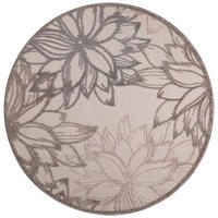 Sanat Outdoorteppich FLORAL creme B/L: ca. 120x120 cm FLORAL - creme (120,00/120,00cm) - Sanat