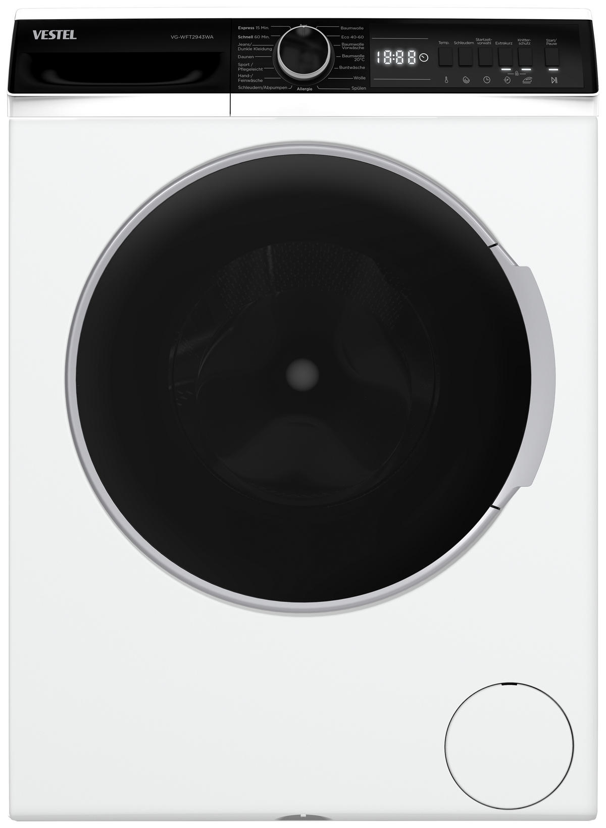 VESTEL Waschmaschine VG-WFT2943WA weiß B/H/T: ca. 60x85x58 cm Waschmaschine VG-WFT2943WA - weiß (60,00/85,00/58,00cm) - VESTEL