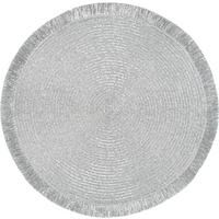 Platzset silber PVC D: ca. 36 cm Platzset_Fransen - silber (36,00cm)