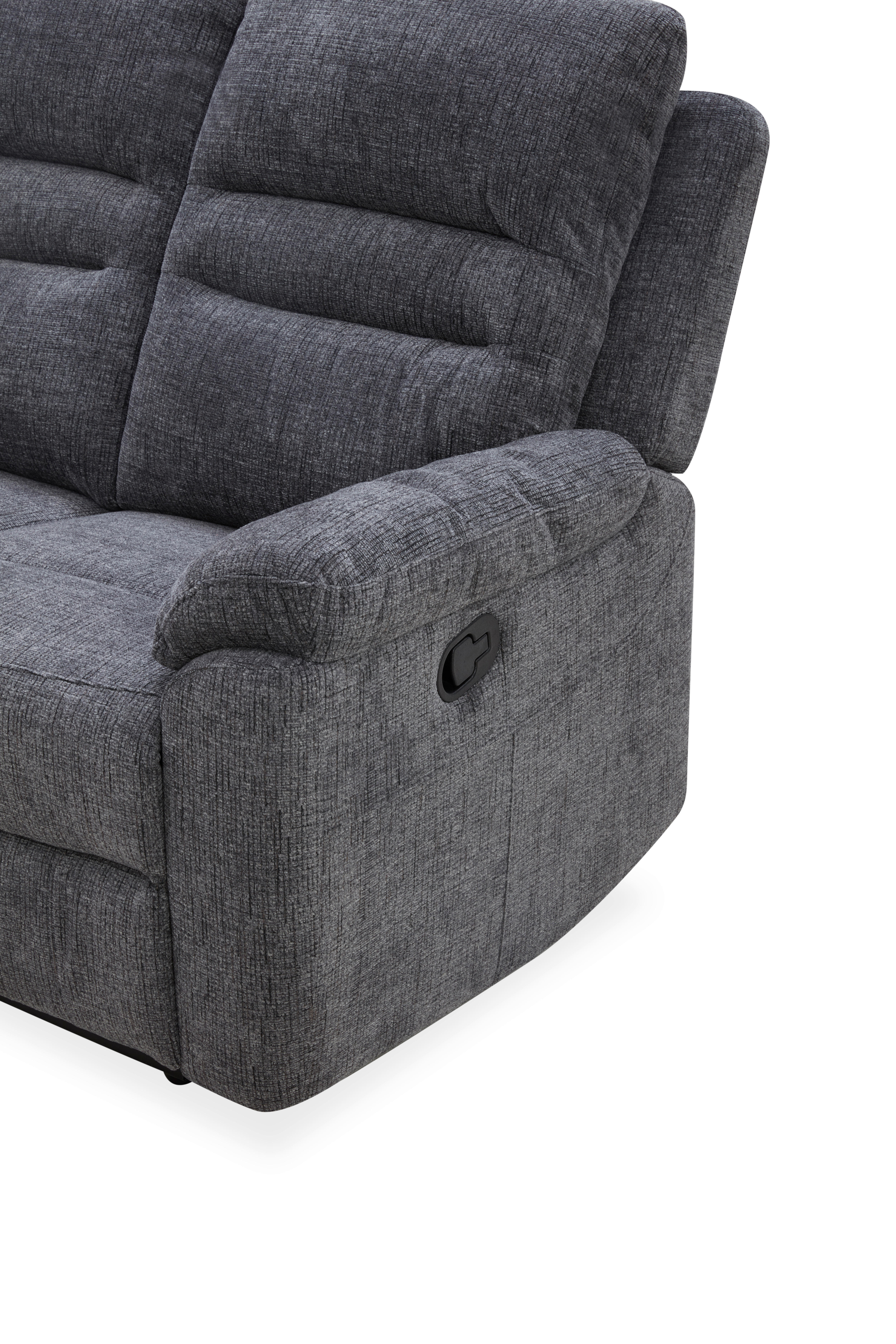 Thumbnail - Sofa 3-2-1 KW 2028 dunkelgrau Microfaser
