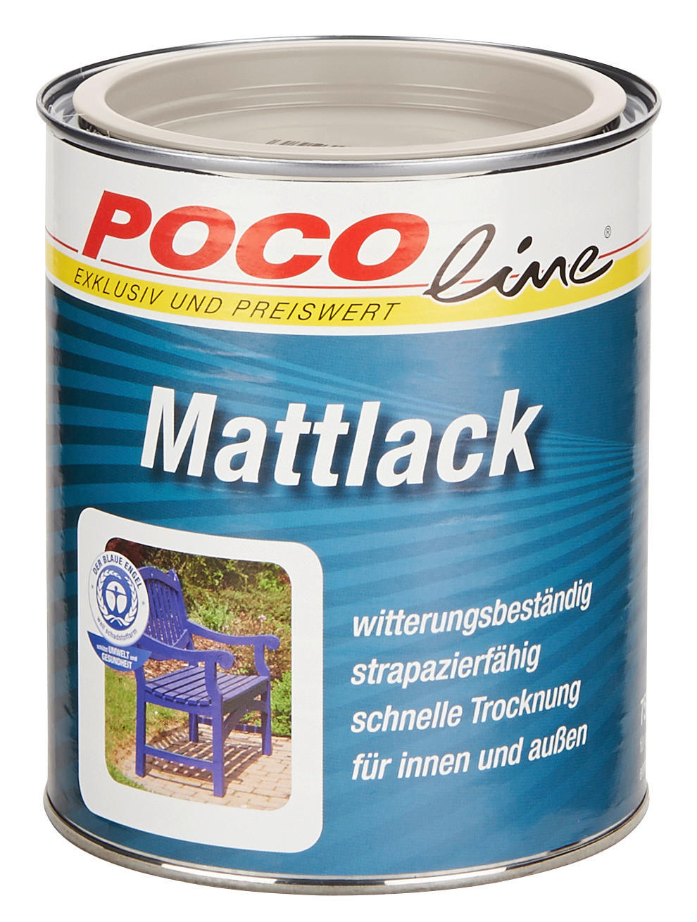 POCOline Mattlack cremeweiß matt ca. 0,75 l Mattlack_Acryl_2in1 750ml - cremeweiß (750ml) - POCOline