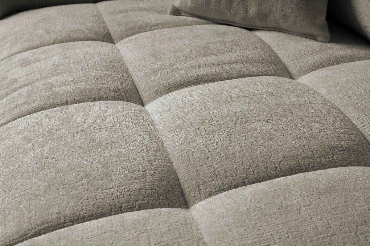 Big Sofa Tema graubraun Microfaser B/H/T: ca. 144x70x183 cm Tema - schwarz/graubraun (144,00/70,00/183,00cm)