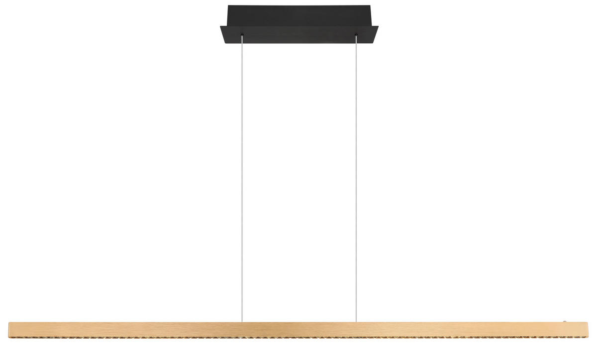 GLOBO Pendelleuchte mattschwarz Aluminium Metall B/H/T: ca. 9x120x150 cm 1.0 Brennstellen 17013H1G - mattschwarz (9,00/120,00/150,00cm) - GLOBO