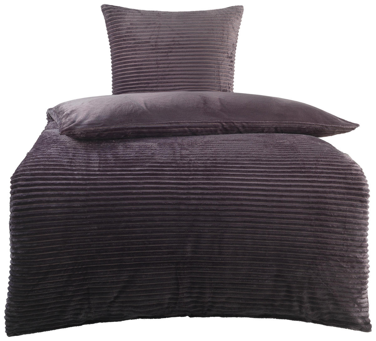 Microfaser Bettwäsche Cashmere touch Bettwäsche_Cashmere-Like 155x220cm - anthrazit (155,00/220,00cm)