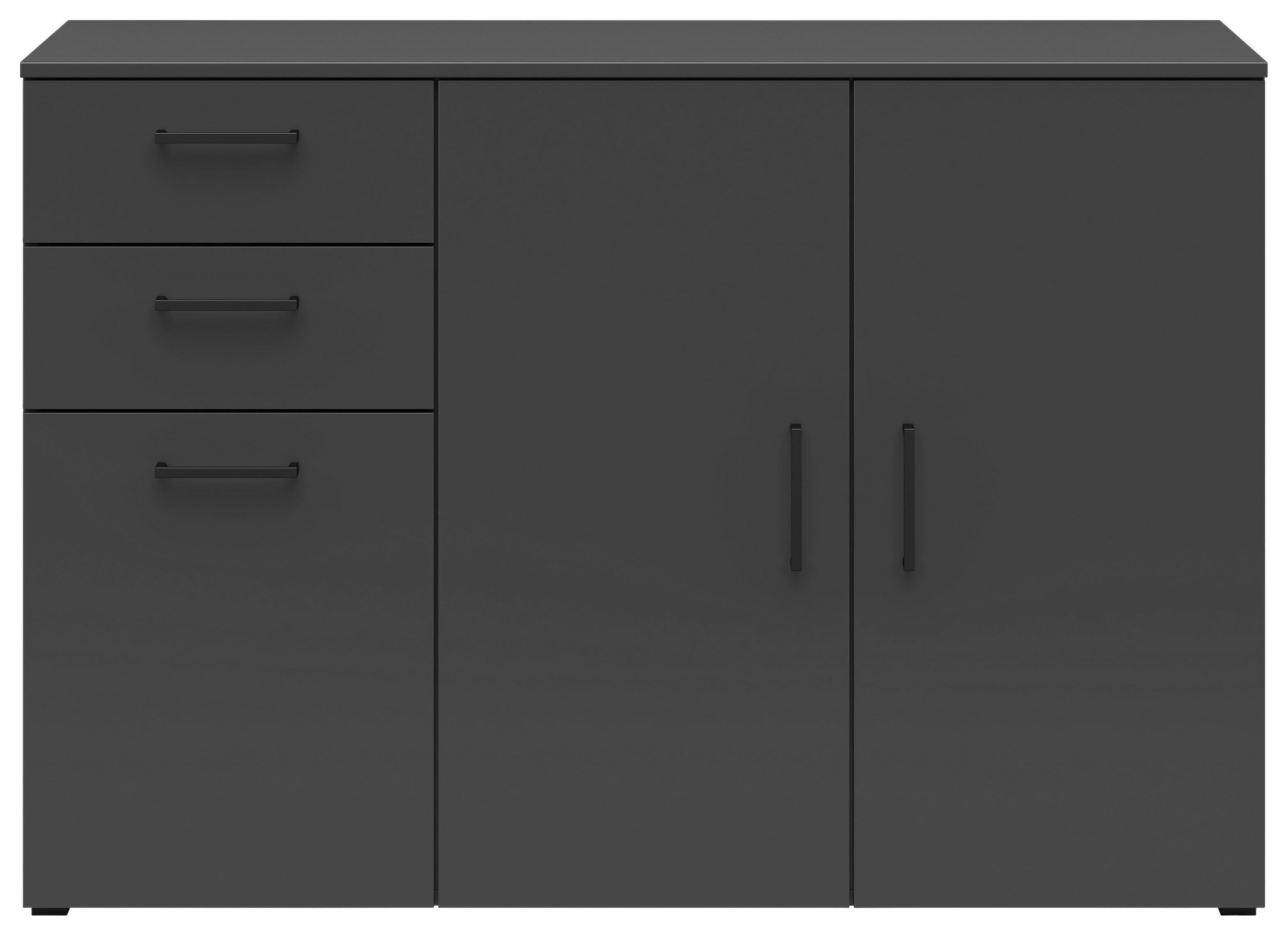 Kommode Multi-Stauraum Typ 28 anthrazit B/H/T: ca. 120x83x40 cm Multi-Stauraum Typ 28 - anthrazit (120,00/83,00/40,00cm)