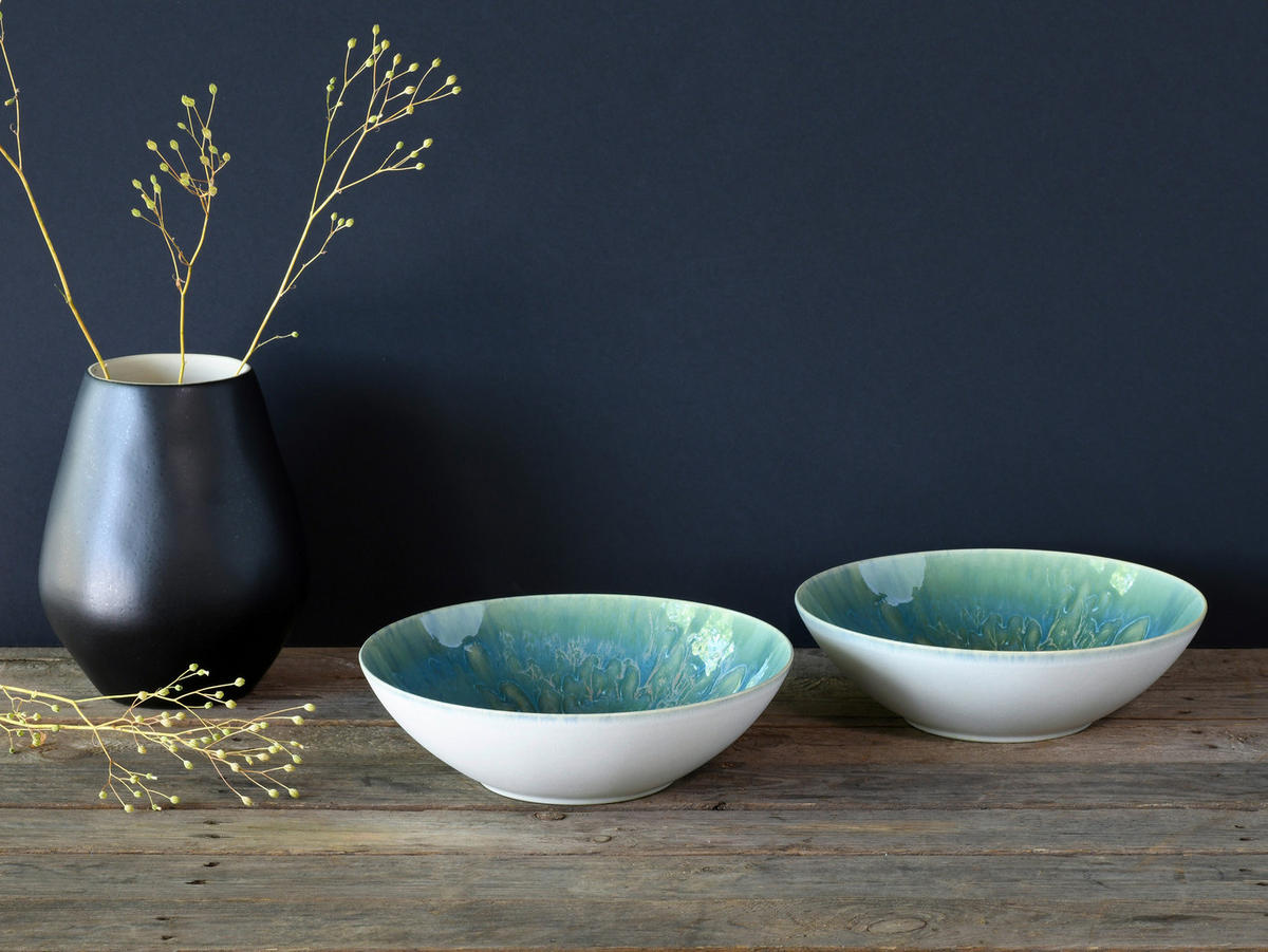 CreaTable Salatschale Yuki multicolor Steinzeug D: ca. 24 cm Yuki - multicolor (24,00cm) - CreaTable