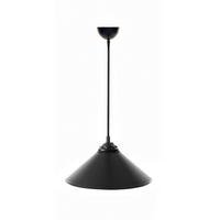 Opviq Pendelleuchte schwarz Polycarbonat B/H/T/L: ca. 6,5x50x25x6,5 cm E27 1 Brennstellen Pendelleuchte_204-U - schwarz (6,50/6,50/50,00cm) - Opviq