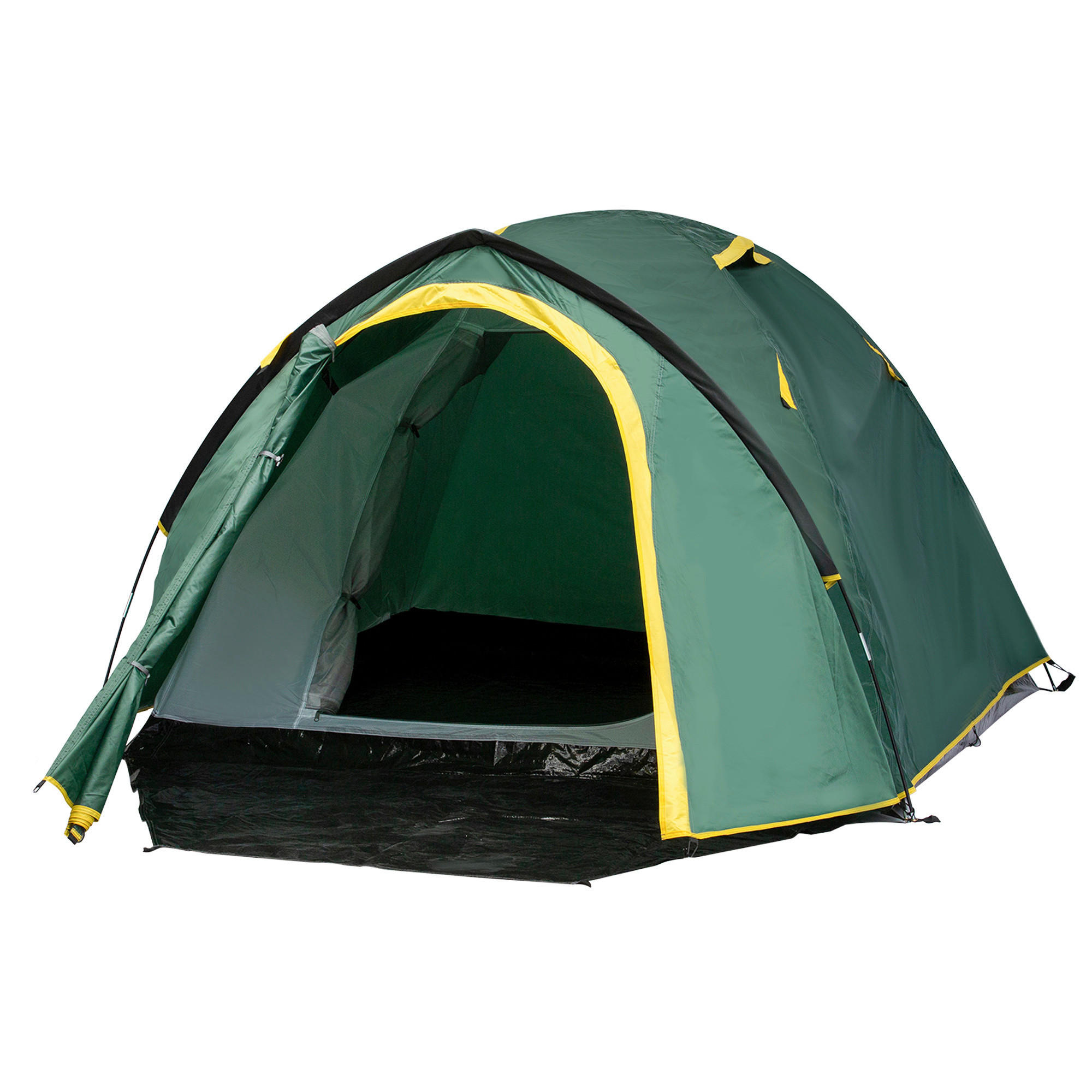 Outsunny Zelt grün Edelstahl B/H/L: ca. 183x325x130 cm Kuppelzelt - gelb/grün (130,00/183,00/325,00cm) - Outsunny