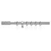 Gardinenstange Zylinder Chrom Metall D: ca. 2 cm ausziehbar von ca. 130 bis 240 cm 1.0 Läufe Zylinder - Chrom (2,00cm) - LICHTBLICK