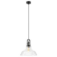 Lamkur Pendelleuchte MATTEO 40844 Chrom Stahl Glas H/L: ca. 112x28 cm E27 1 Brennstellen MatteO - Chrom (28,00cm) - Lamkur
