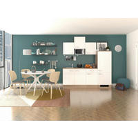 Küchenblock Valero weiß Hochglanz B/H/T: ca. 210x226x60 cm Valero - Eiche/weiß (210,00/226,00/60,00cm) - Flex-Well