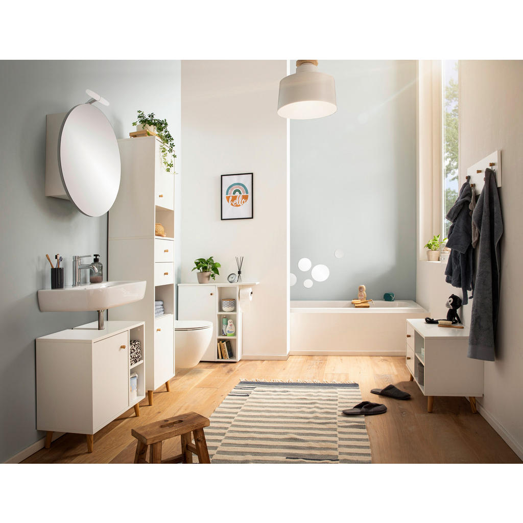 Thumbnail - Highboard Bjarne weiß matt B/H/T: ca. 40,3x113,4x33,05 cm