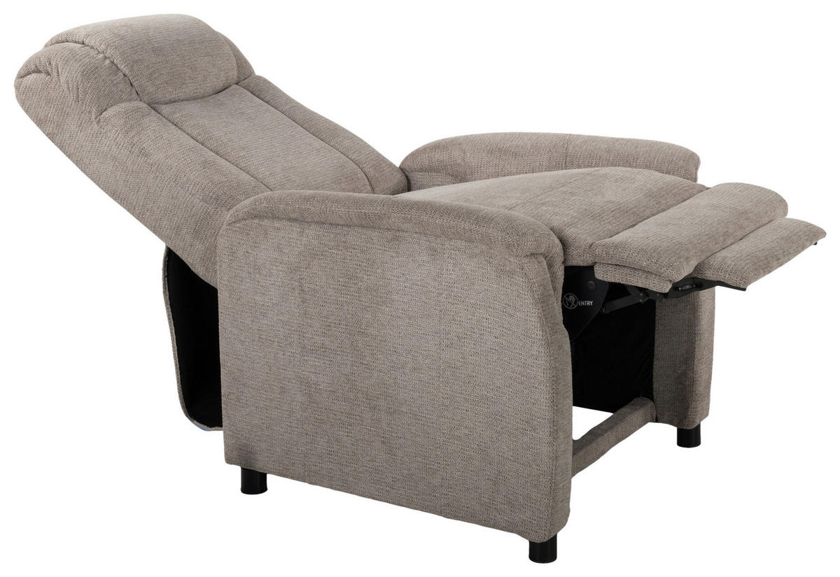 TV-Sessel Delta taupe Webstoff B/H/T: ca. 77x107x91 cm Delta - taupe (77,00/107,00/91,00cm)
