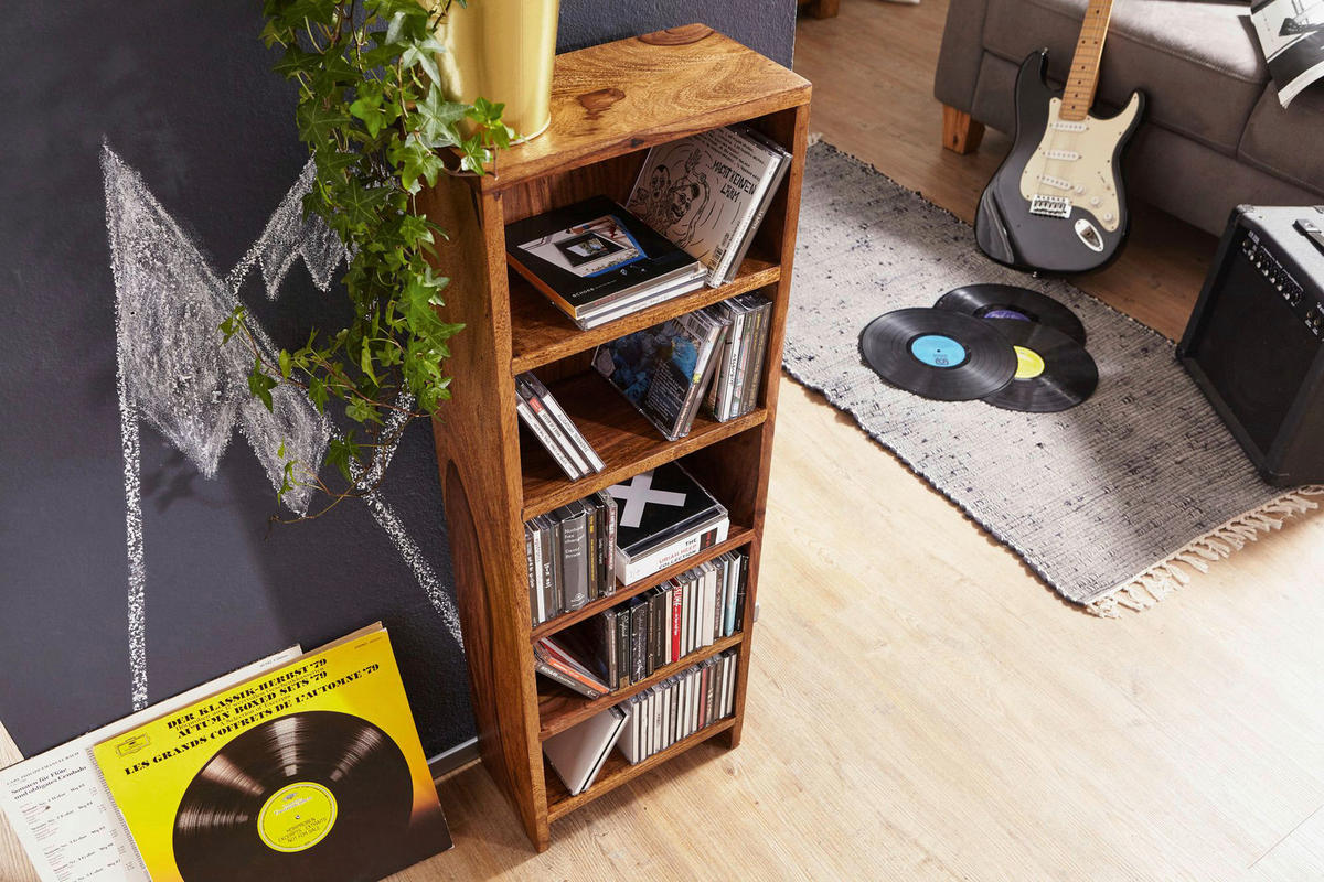 CD Regal natur B/H/T: ca. 30x90x17 cm CD Regal - natur (30,00/90,00/17,00cm) - Wohnling