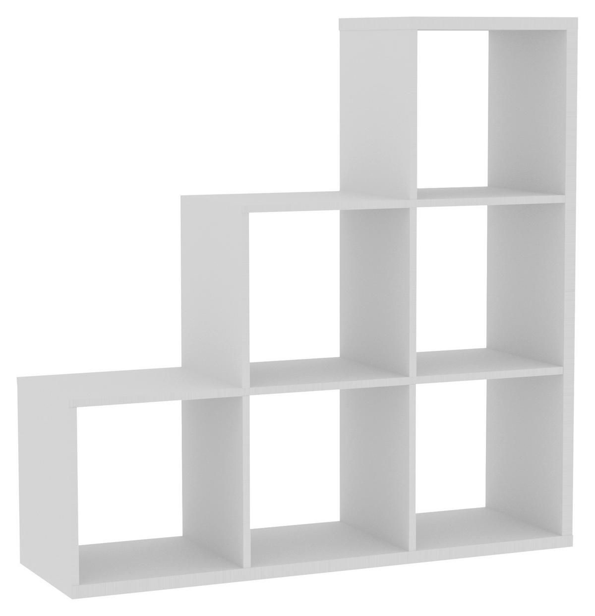 Stufenregal Max Step weiß B/H/T: ca. 106x107x33 cm Max Step - weiß (106,00/107,00/33,00cm)