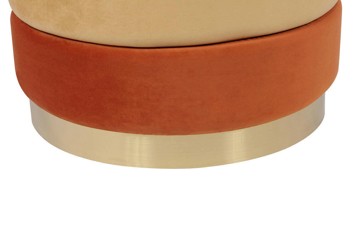 360 Living Hocker Elyse 101 orange H/D: ca. 42x50 cm Elyse 101 - orange (50,00/42,00cm) - 360 Living