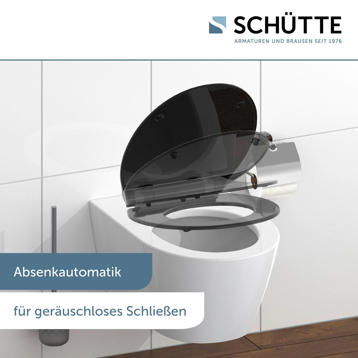 WC-Sitz WC-Sitz_Slim_Black Duroplast - schwarz - Eisl
