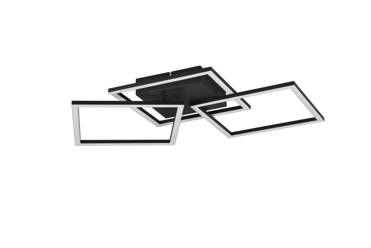 Reality LED-Deckenleuchte R62823135 Trail schwarz Metall B/H/T: ca. 74x7x35 cm 1 Brennstellen Trail - schwarz (74,00/7,00/35,00cm) - Reality