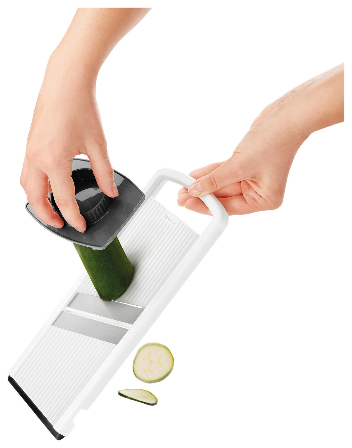 Metaltex Reibe silber Edelstahl B/H/L: ca. 3,8x28,2x12 cm Universalhobel - silber (12,00/3,80/28,20cm) - Metaltex