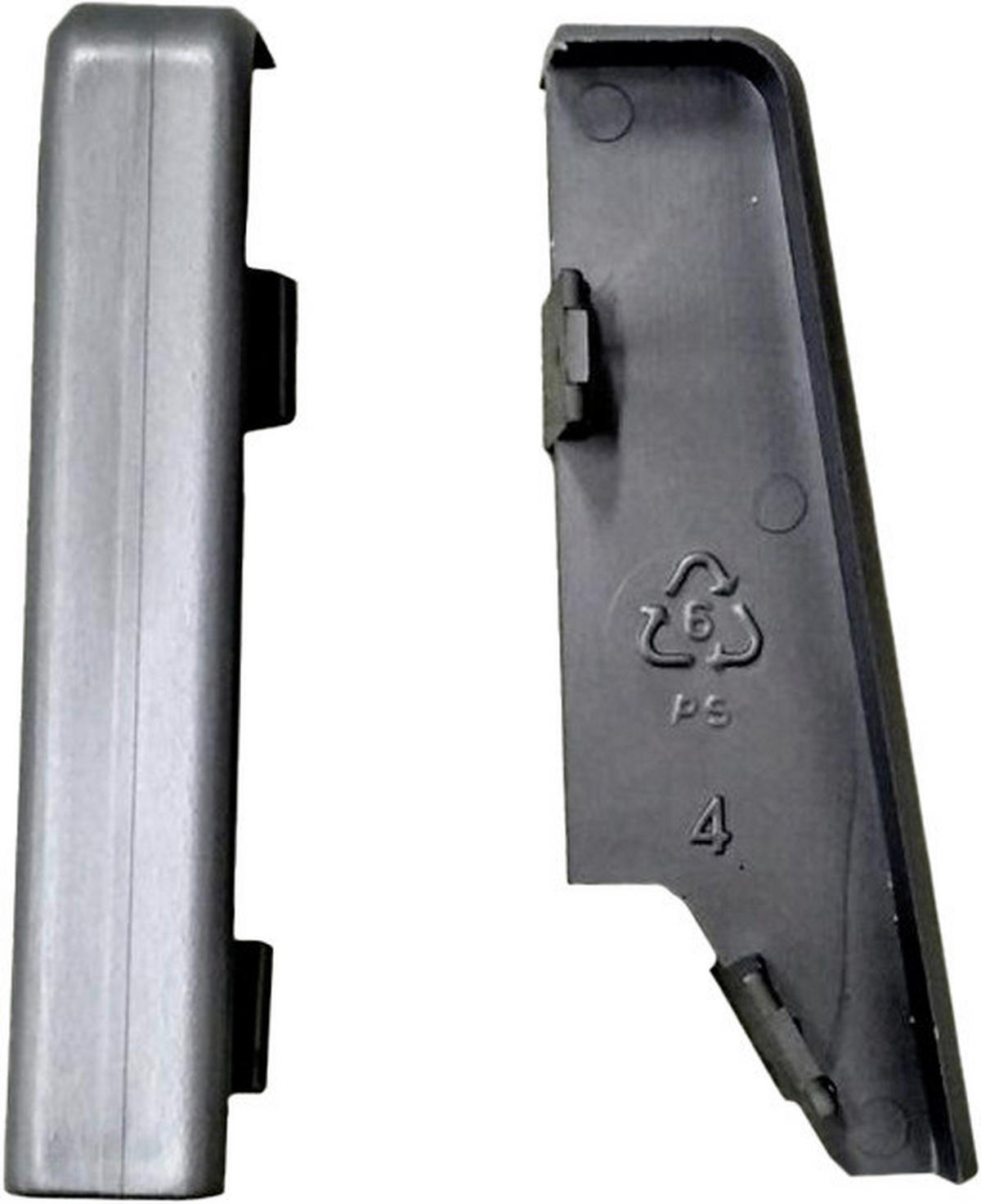 Verlängerung Silbergrau L/B/H: ca. 1x1x5,8 cm Verbinder Silbergrau 58mm (2 Stück) - Silbergrau (1,00/1,00/5,80cm)