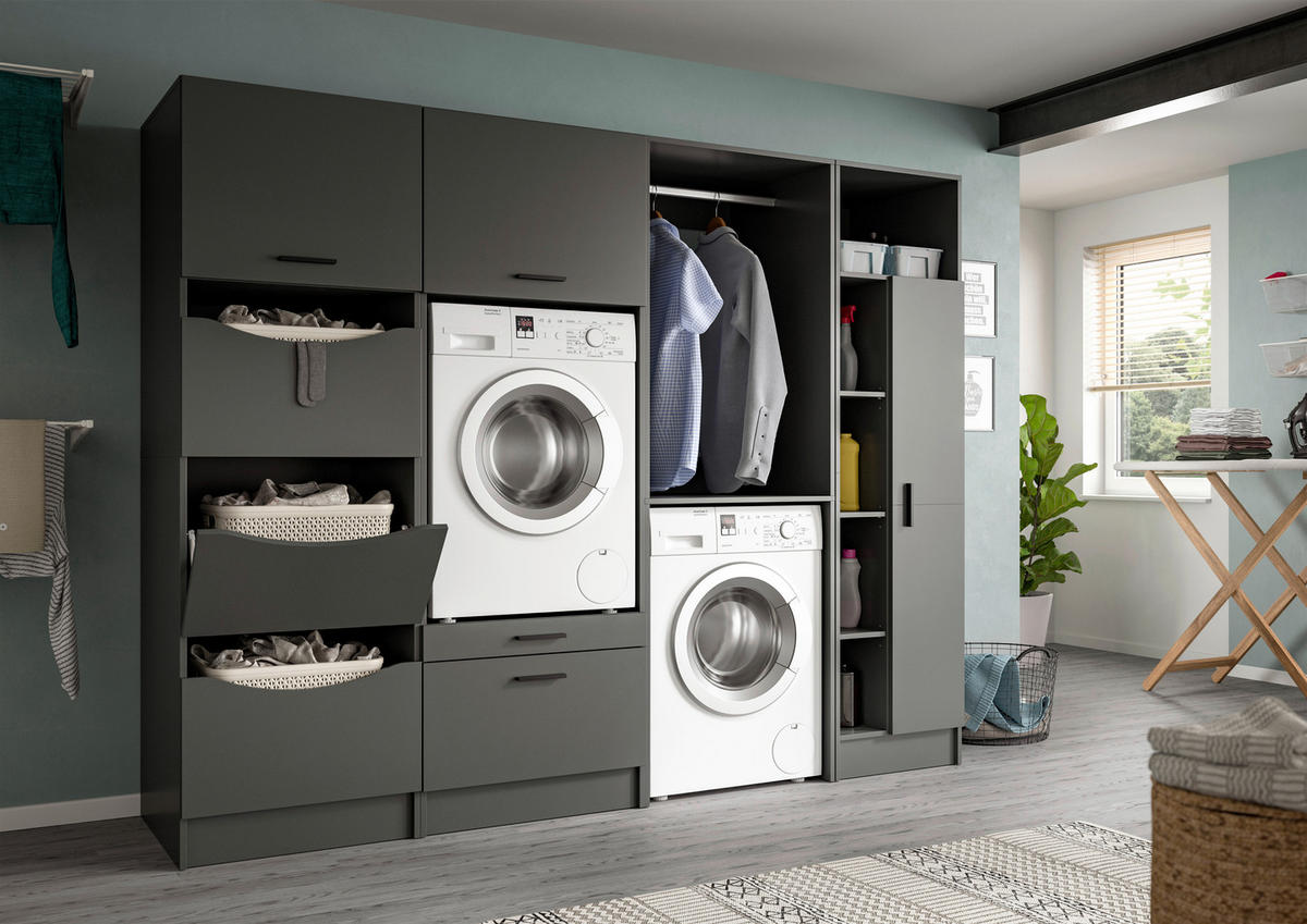Mehrzweckschrank Free anthrazit B/H/T: ca. 50x196x68 cm Free - anthrazit (50,00/196,00/68,00cm) - xonox.home