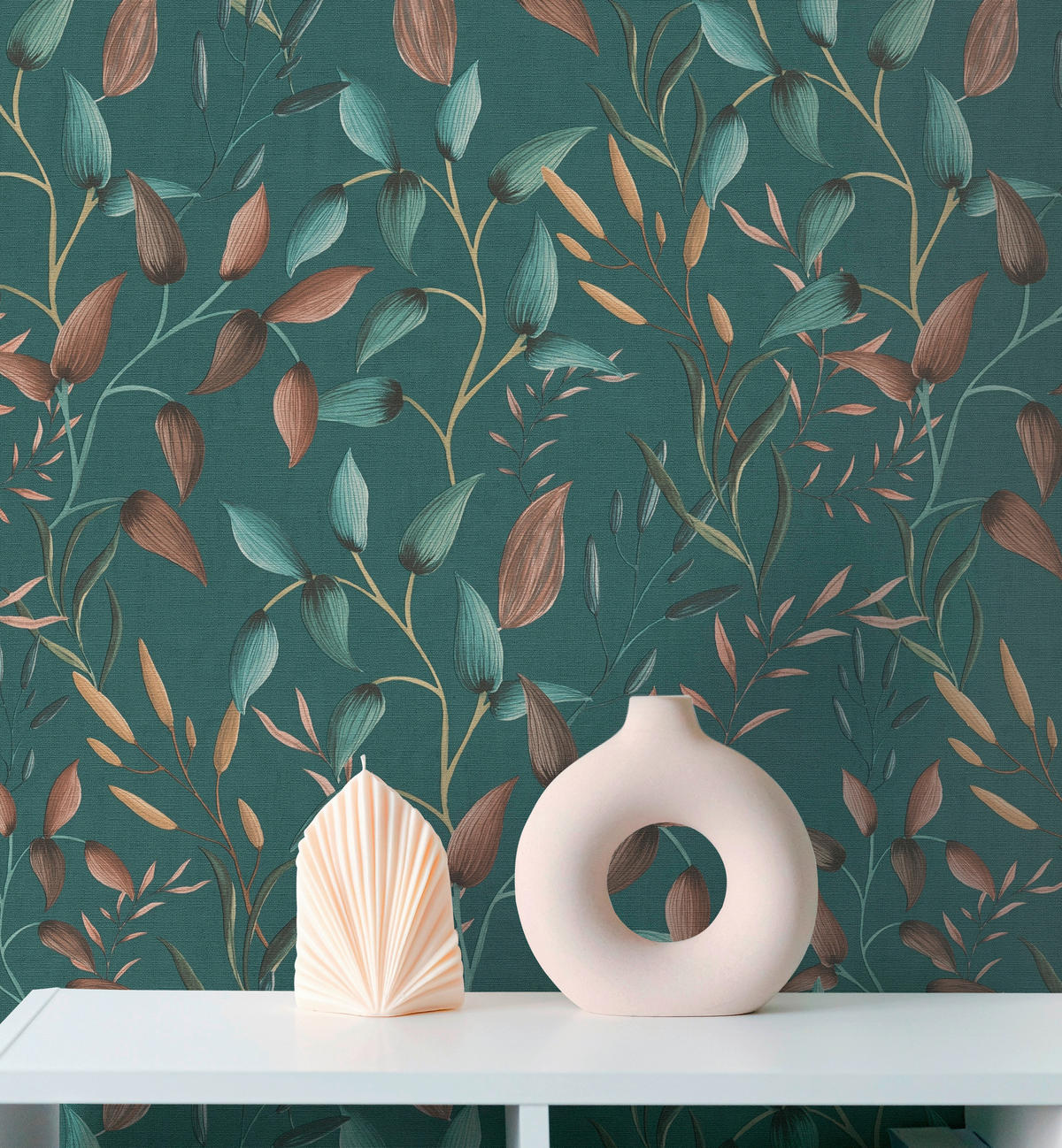 A.S.Creation Vliestapete orange petrol B/H/D: ca. 53x1005x8,2 cm Vliestapete - orange/petrol (8,20/1005,00cm) - A.S.Creation