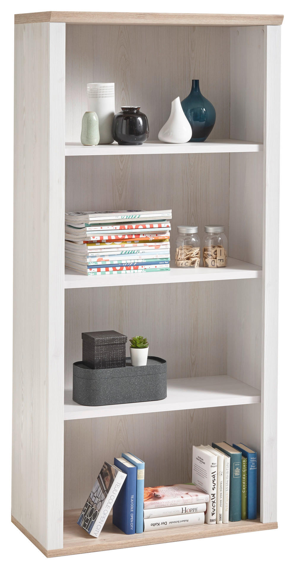 Regal Romance Sibiu Lärche Nachbildung San-Remo Nachbildung B/H/T: ca. 76x163x38 cm Romance - (76,00/163,00/38,00cm)