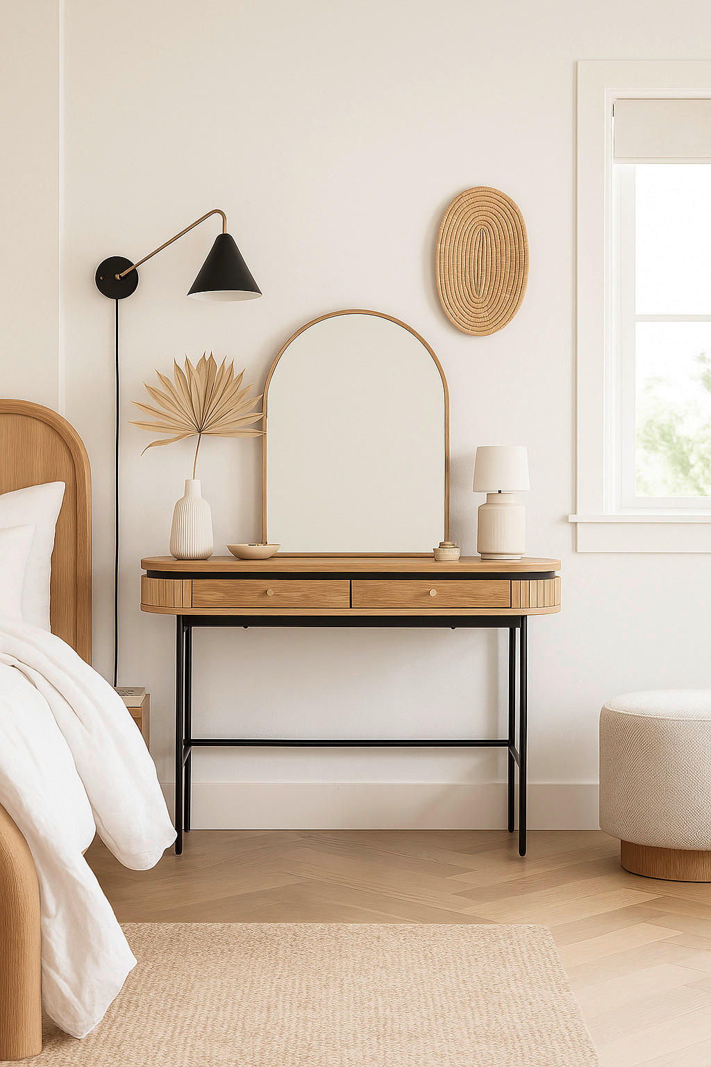 Schminktisch ALBERI Eiche Sonoma Nachbildung B/H/T: ca. 120x76x60 cm ALBERI - Eiche (120,00/76,00/60,00cm) - WIPMEB