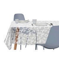 Abwaschbarer Tischbelag Ornament transparent B: ca. 140 cm Ornament - transparent (140,00cm)