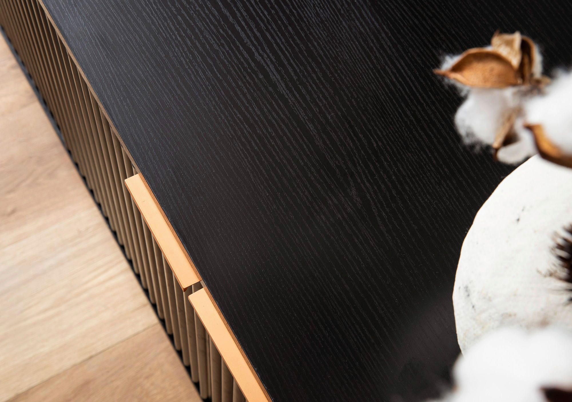 Lowboard schwarz B/H/T: ca. 150x60x39 cm TV & Lowboard - schwarz (150,00/60,00/39,00cm) - Wohnling