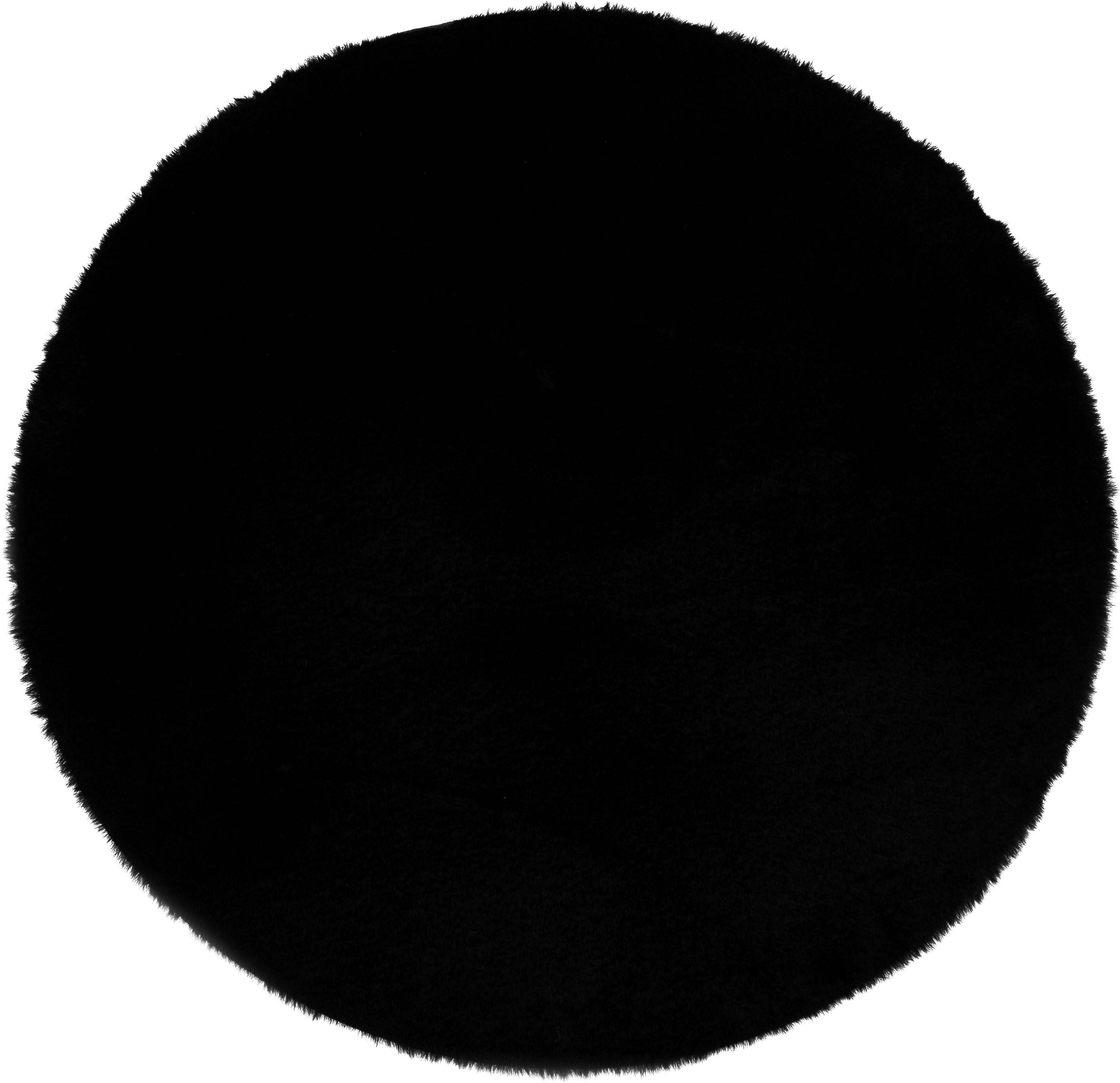 Teppich Softy schwarz D: ca. 80 cm Softy - schwarz (80,00cm)