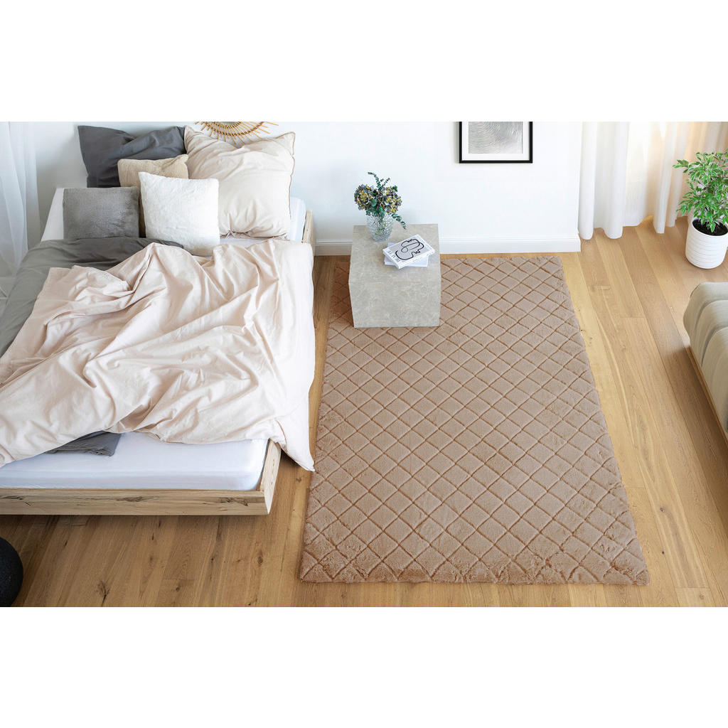 Thumbnail - Padiro Hochflorteppich Imala 125 beige B/H/L: ca. 200x3x290 cm