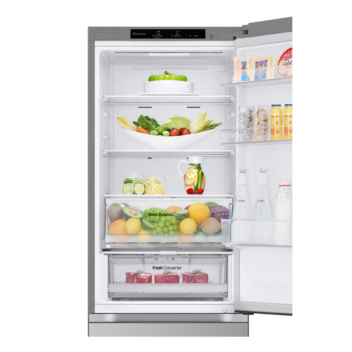 LG Kühl-/Gefrierkombination GBV3200DEP silber B/H/T: ca. 59,5x186x68,5 cm Kühl-/Gefrierkombi GBV3100DPY - silber (59,50/186,00/68,50cm) - LG