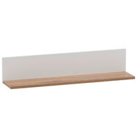 Regal Jelda weiß matt Eiche Landhaus Nachbildung B/H/T: ca. 80x15,7x17,3 cm Jelda - Eiche/weiß (80,00/15,70/17,30cm) - Möbelpartner