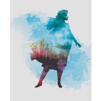Komar Poster Frozen Anna Aquarell Disney B/L: ca. 40x50 cm Frozen Anna Aquarell - (40,00/50,00cm) - Komar