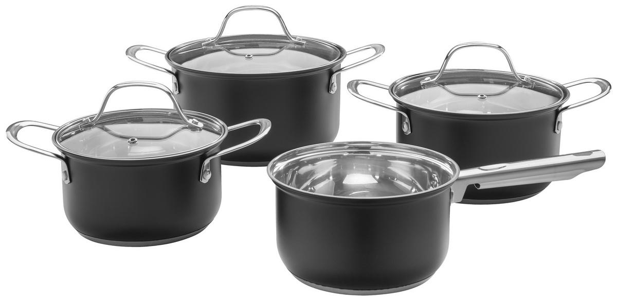 Alpina Topfset schwarz Edelstahl Topfset_Alpina_7tlg. - schwarz - Alpina
