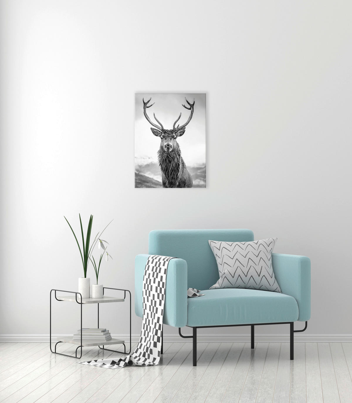 Bönninghoff Keilrahmenbild Hirschkopf B/H/L: ca. 46x2x61 cm Keilrahmenbild 46x61cm - (61,00/46,00/2,00cm) - Bönninghoff