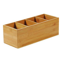 Kesper Besteckkasten braun Bambus B/H/L: ca. 14x12x35 cm Besteckkasten - braun (35,00/14,00/12,00cm) - Kesper