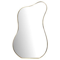 Wandspiegel gold Metall B/H/T: ca. 60x100x2,5 cm Wandspiegel - gold (60,00/100,00/2,50cm) - Wohnling