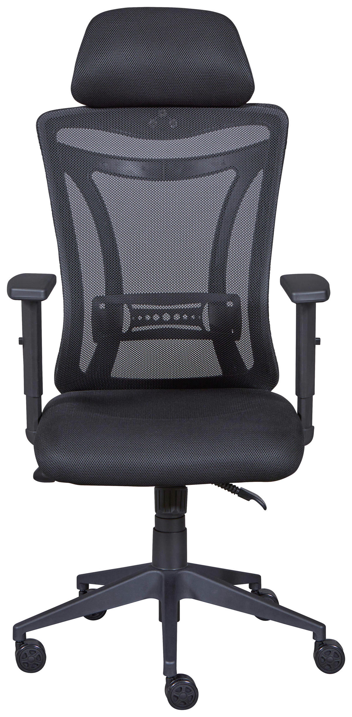 Drehstuhl XL Administrator schwarz Textil XL Administrator - schwarz (61,00/88,00/125,00cm) - Inter Link