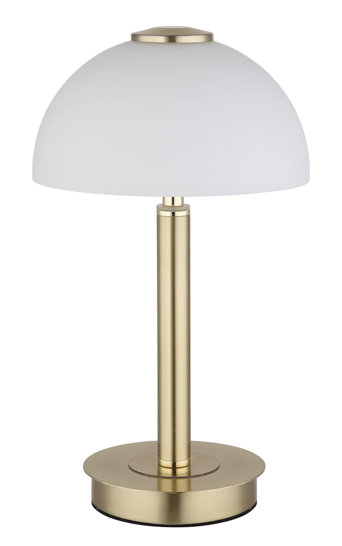 GLOBO LED-Tischleuchte messing Opal Metall Kunststoff Glas H/D: ca. 31,5x18 cm 1 Brennstellen ULDIN - messing/Opal (18,00/31,50cm) - GLOBO