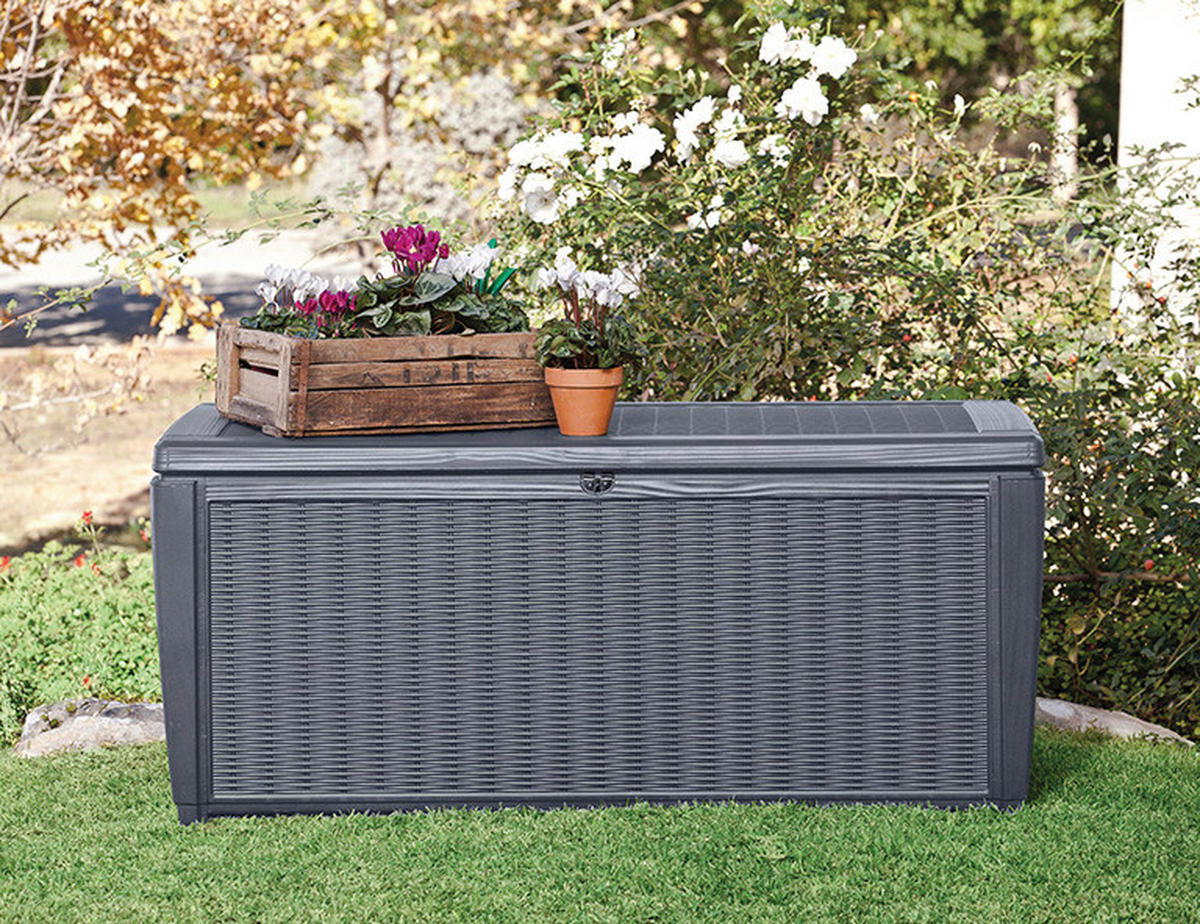Keter Kissenbox Sumatra anthrazit Kunststoff B/H/L: ca. 72x64x145 cm Sumatra - anthrazit (145,00/72,00/64,00cm) - Keter