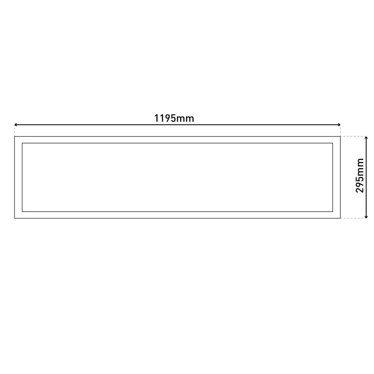 Näve Leuchten LED-Panel 1393203 neutralweiß Metall Kunststoff B/H/T: ca. 29,5x6x119,5 cm 1 Brennstellen Nicola - neutralweiß (29,50/6,00/119,50cm) - Näve Leuchten