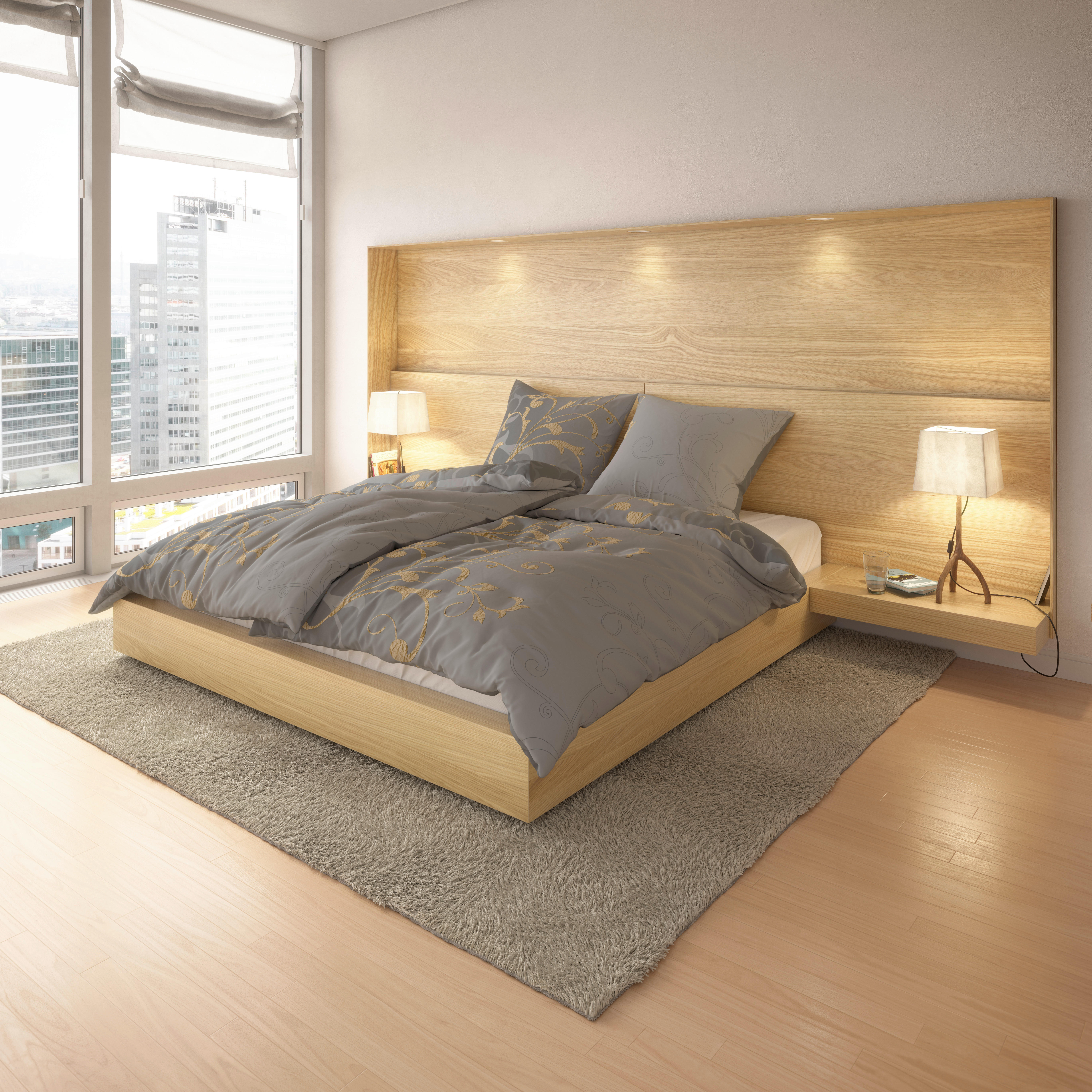 Baumwoll Bettwäsche Renforce Bettwäsche-Renforce_Ritana 135x200 - gold/grau (135,00/200,00cm) - beau rêve
